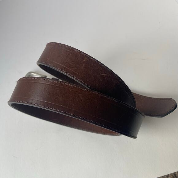 Red Head Brand Co Leather Belt 44 Double Keeper Brown 585500 - Picture 5 of 8